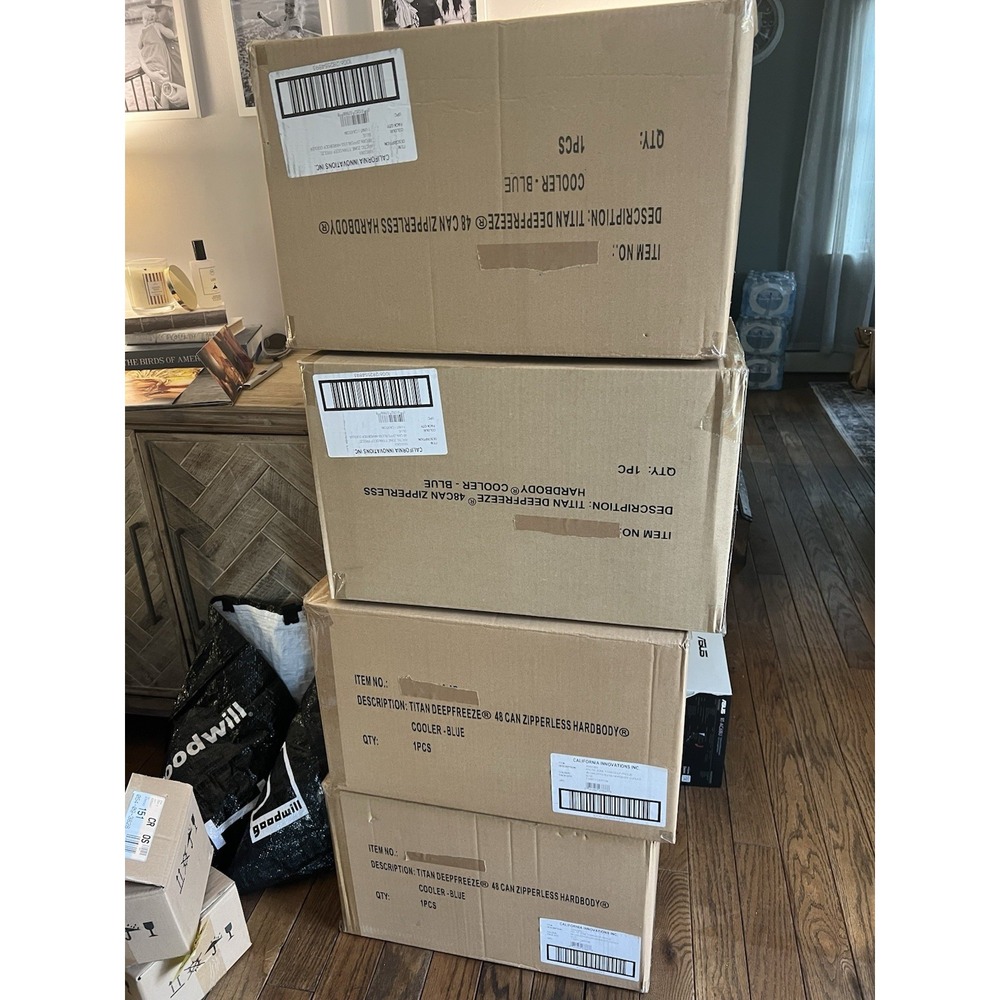 Arctic Zone Titan Deep Freeze Cooler 48 Can Zipperless Hardbody Blue New In Box - Picture 6 of 8